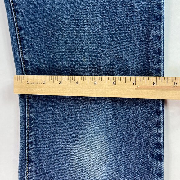 Levi's Jeans Men's 29 x 29* 517 Boot Cut Blue Faded Cotton Denim Tag 32 x 30 - Picture 13 of 16